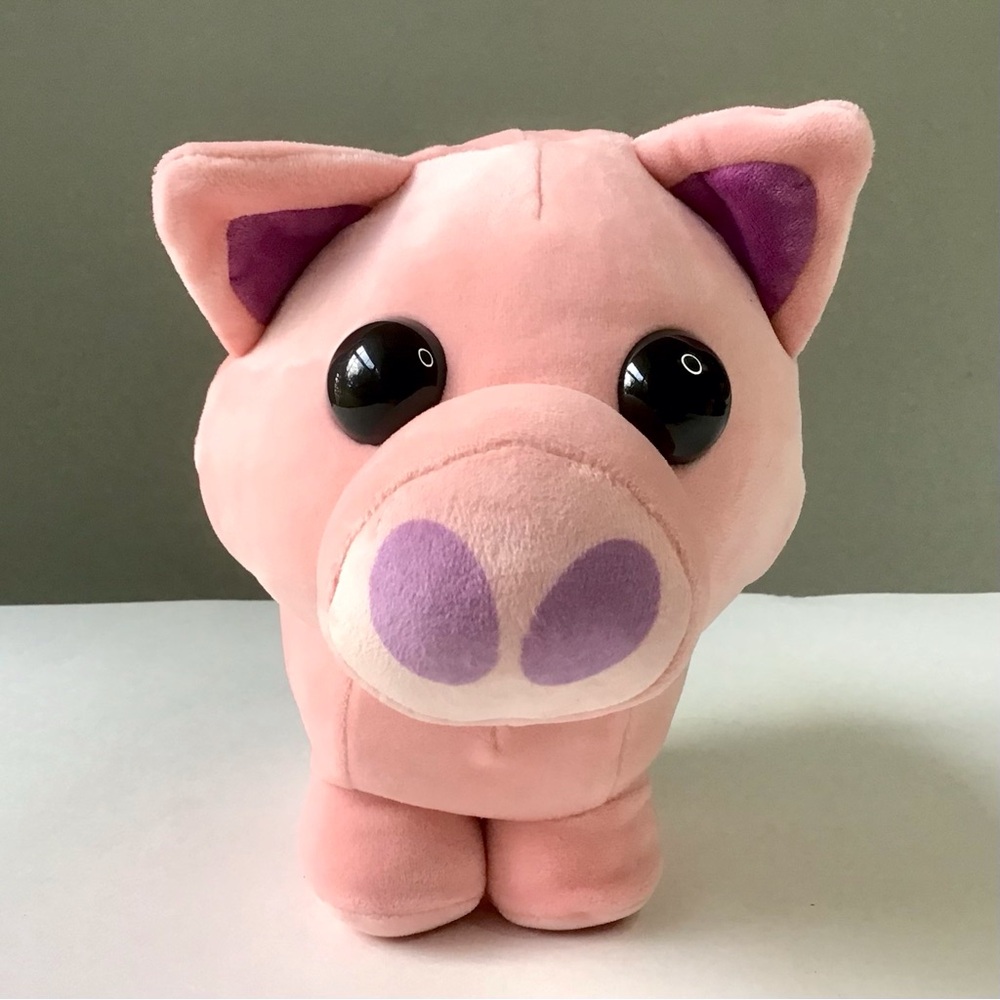 Jazwares Adopt Me! Pink Pig Plush Stuffed Animal Adorable Cuddly Soft & Squishy